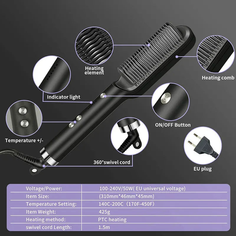 Pente TermoWave - Alisador Profissional de Cabelo A1